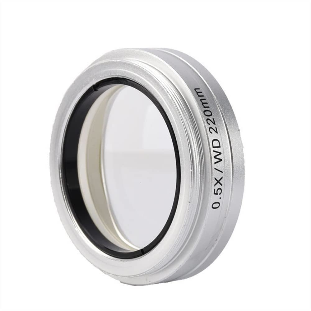 0.5X Stereo Microscope Auxiliary Lens 220mm Working Distance Microscope Lens 54.8mm Interface Size Microscope Objective