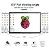 wisecoco 7 inch LCD Touch Screen for Raspberry Pi Portable Monitor IPS 1024 * 600 No-Cable-Needed Dual-Speaker with OSD HDMI Touchscreen Display for RPi 5 4 3 2 Zero B B+ Windows Drive-Free view 2
