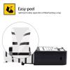 USUPERINK 2 Pack Compatible for Dymo Label Maker Tape Rhino 1868807 3/4'' 19mm x 5.5m Black on White Flexible Cable Wrap Nylon Label Tape for XTL-300 XTL-500 Label Printer view 2