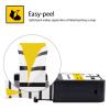 USUPERINK 50 Pack Compatible for Dymo Label Maker Tape Rhino 1868772 3/4'' 19mm x 7m Black on Yellow All-Purpose Vinyl Label Tape for XTL-300 XTL-500 Label Printer view 2
