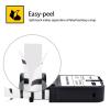 USUPERINK 4 Pack Compatible for Dymo Label Maker Tape Rhino 1868806 1/2'' 12mm x 5.5m Black on White Flexible Cable Wrap Nylon Label Tape for XTL-300 XTL-500 Label Printer view 2