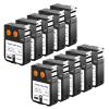 USUPERINK 10 Pack Compatible for Dymo Label Maker Tape Rhino 1868807 3/4'' 19mm x 5.5m Black on White Flexible Cable Wrap Nylon Label Tape for XTL-300 XTL-500 Label Printer view 1