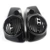 WYNMOTO Vivid Black 8" Speaker Lids w/Tweeter Port Compatible for Harley Touring Models 2014-up view 1