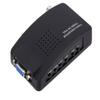 SAIZHUO BNC to VGA Converter - CCTV Camera to TV Adapter with S Video Input, Supports PAL/NTSC for DVR & DVD Player view 1