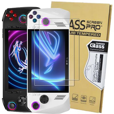 2 Pack Screen Protector for ASUS ROG XBox Ally 7.0 2025 & ROG Ally X 2024-2023 & MSI Claw 7 AI+ 2025 & MSI Claw A1M Handheld 7 inch 2024, Tempered Glass, Anti-Scratch, Case Friendly, Ultra HD