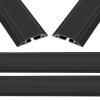 Eapele 10 ft Floor Cord Cover Heavy Duty Cable Protector, Easy to Unroll, Prevent Trip Hazard for Home Office or Outdoor Settings (Black - 2pcs) view 1