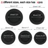 Unlorspy Piggy Bank Hole Plugs, Black, 20 Pcs, 5 Sizes view 2