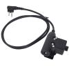 Pdflie 2 Pin U94 Ptt Radio Headset Adapter Cable for Motorola Walkie Talkies(NATO US Military Wired,Black) view 1