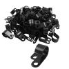 Unlorspy 100 Pcs Black R-Type Cable Clip 1/2 Inch Nylon Plastic R Type Wire Clamp for Wire Management (13.2mm,1/2 Inch) view 1