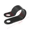 Unlorspy 100 Pcs Black R-Type Cable Clip 1/2 Inch Nylon Plastic R Type Wire Clamp for Wire Management (13.2mm,1/2 Inch) view 2