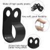 Unlorspy 100 Pcs Black R-Type Cable Clip 1/2 Inch Nylon Plastic R Type Wire Clamp for Wire Management (13.2mm,1/2 Inch) view 3