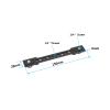 CAMVATE Bar Arm with Dual 1/4"-20 Camera Screw Mount - 3389 view 2