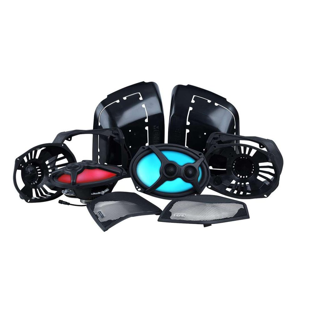 Memphis Audio MXHD14LIDKIT 14+ HD Bag Lids with Integrated 6X9 Speakers 125W/250W