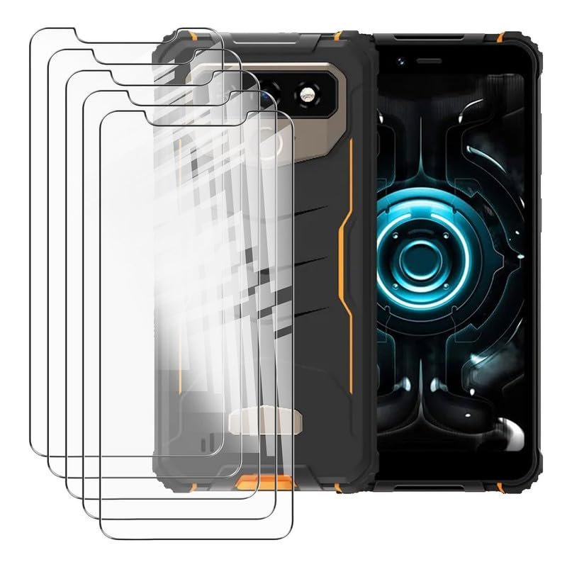 Ikiiqii cover for Hotwav T5 Max (6.00") Screen Protector (5 Pack), HD Tempered Glass, Scratch Resistant, Tempered Glass Film, Screen Protector