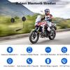 QSPORTPEAK Motorcycle Helmet Bluetooth Headset, E1+ Bluetooth 5.1 Headset Intercom,HD Sound Quality,Specially Designed for Safety Motorcycle Riding,Connect 2 Mobile Phones view 2