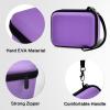 Vlogging Camera Case Compatible with for Duluvulu/for VJIANGER/for JGIPL/for TEBNGIHNM 4K Digital Cameras for Youtube. Vlog Camera Carrying Storage for Lens, Cable and Other Accessories - Purple view 3