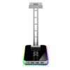 UTMACH Aluminum Alloy Headphone Stand Multi-Function Headset Holder USB Interface Controllable RGB Color Light Headphone Holder view 1
