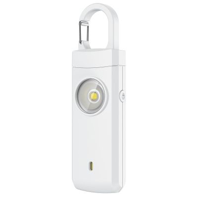ANKOSHUN Rechargeable Personal Alarm for Women - Christmas Birthday Gifts for Women, Daughter, College Student, Teen Girl, Elders, Kids, Siren Alarm, USB Charging, White