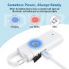 ANKOSHUN Rechargeable Personal Alarm for Women - Christmas Birthday Gifts for Women, Daughter, College Student, Teen Girl, Elders, Kids, Siren Alarm, USB Charging, White view 3