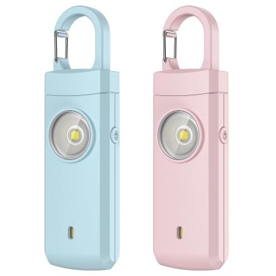 ANKOSHUN Rechargeable Personal Alarm for Women - 2 Pack Christmas Birthday Gifts for Women, Daughter, College Student, Teen Girl, Night Workers, Elders, Kids, Siren Alarm, USB Charging, Aqua&Pink