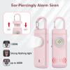 ANKOSHUN Rechargeable Personal Alarm for Women - 2 Pack Christmas Birthday Gifts for Women, Daughter, College Student, Teen Girl, Night Workers, Elders, Kids, Siren Alarm, USB Charging, Aqua&Pink view 2