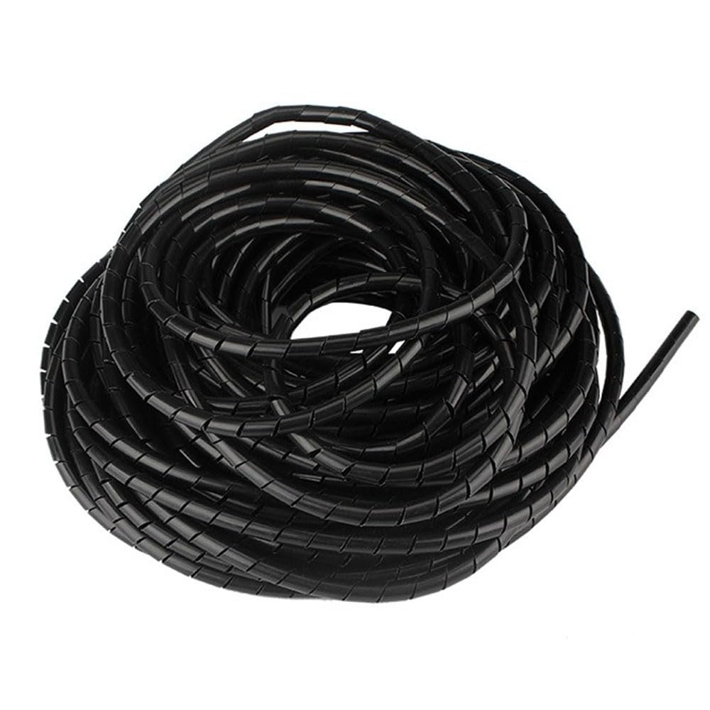 Zangboer Spiral Cable Wrap, 23ft-1/2 inch, Black