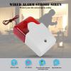DC 12V Wired Strobe Siren, 110DB Red Light High Decibel Tone Sound Alarm, LED Flash Warning Home Security Alarm System for Factories, Schools Shops Office Hotel Outdoor Farm Barn view 3