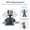 Adaptom Bike Mount Motorcycle Mounts Handlebar Clamp Holder Bicycle Dirt Bike Clip Attachment Mounting Accessories for GoPro Insta360 DJI Action Phones Accessory view 2