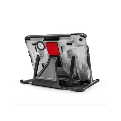PIVOT A22A Atlas Tablet Case - Fits iPad (10th gen.) - 360 Degree Protection - for Professional Pilots, General Aviation - Clear Body/Red Clip