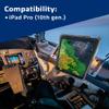 PIVOT A22A Atlas Tablet Case - Fits iPad (10th gen.) - 360 Degree Protection - for Professional Pilots, General Aviation - Clear Body/Red Clip view 3