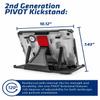 PIVOT A22A Atlas Tablet Case - Fits iPad (10th gen.) - 360 Degree Protection - for Professional Pilots, General Aviation - Clear Body/Red Clip view 4