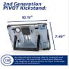 PIVOT A22A Atlas Tablet Case - Fits iPad (10th gen.) - 360 Degree Protection - for Professional Pilots, General Aviation - Clear Body/Black Clip view 4