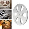 1/4 7 Inch Takeup Reel, Empty Aluminum Alloy Take up Reel to Reel Small Hub 6 Hole Open Reel Sound Tape Empty Reel Opening Machine Part, Empty Tape Reel for Recording view 4