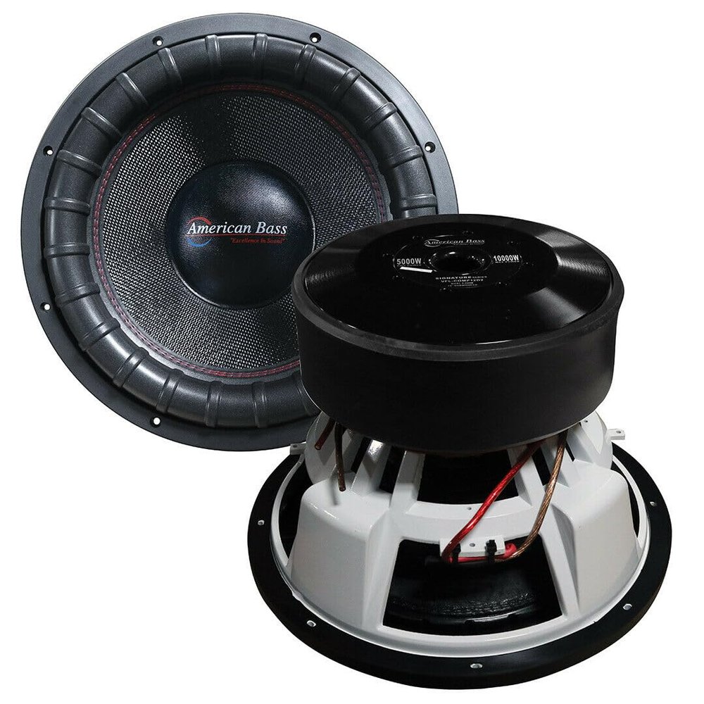 American Bass VFL-12D2 VFL COMP Signature 12-inch Subwoofer Woofer 5000 Watt RMS & 10000 Watt Max Dual Voice Coil 2 Ohm Voice Coils Black