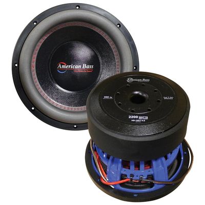 American Bass HD10D1V2 10 in. 1 ohm 4000W Maximum 2200 RMS Dual Woofer