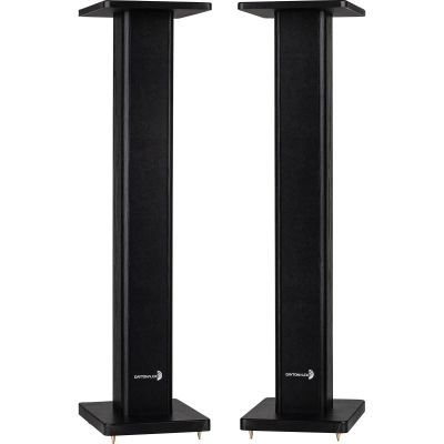 Dayton Audio Universal Wood Speaker Stand Pair (36in Black)