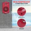 Pyle 200 Watt Bluetooth Indoor Outdoor Speakers Pair - Dual Waterproof 3.5 2-Way Full Range Speaker System w/ 1/2 High Compliance Polymer Tweeter | Home, Boat, Marine, Deck, Patio, Poolside (Red) view 3