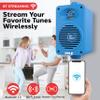 Pyle Wireless Bluetooth Speaker System, 3.5" 2-Way Indoor Outdoor Waterproof Speakers with Polymer Tweeter, Heavy Duty ABS, Quick Connect Terminals, Perfect for Deck, Patio, Poolside, Boats (Blue) view 2