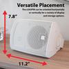 Dual Electronics LU63PW 6.5" 3-Way High Performance Outdoor Indoor Wired Speakers | Effortless Set Up | Home, Pool, Patio, Garage Use | Weather Resistant | Expansive Stereo Sound Coverage | White view 3