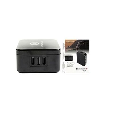 Smart Quick Charge Portable Power Cube for Multiple Devices with Multiple Plug Outlets and USB Ports