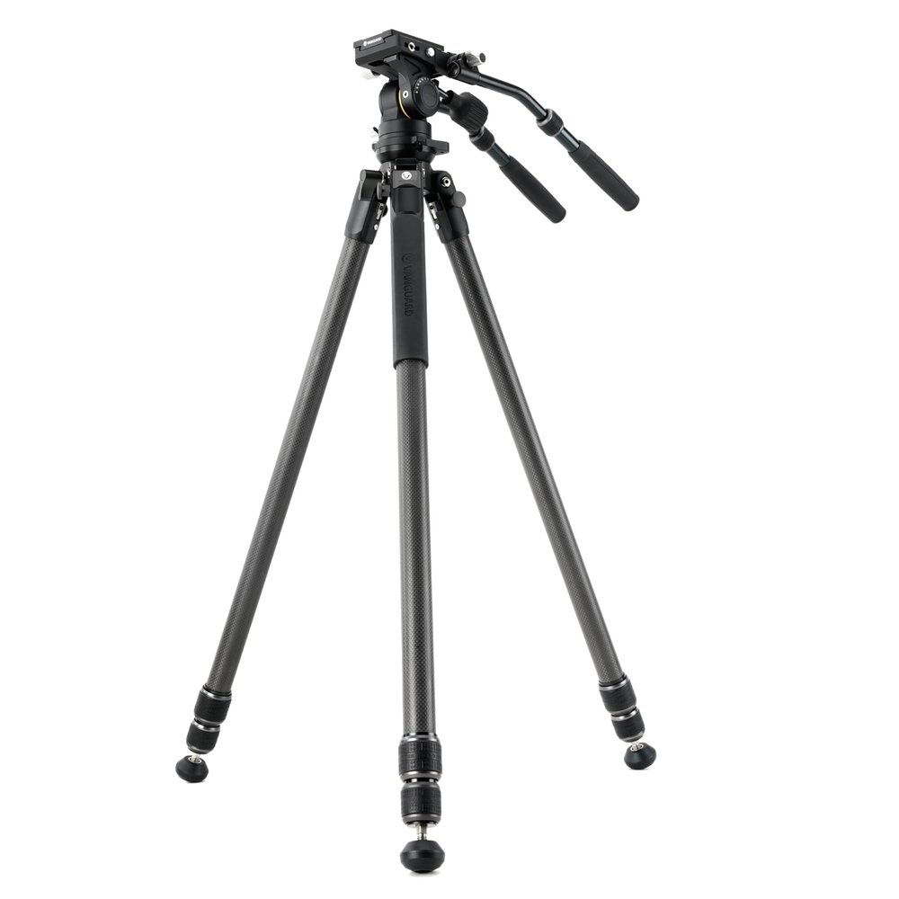 Vanguard Alta Pro 3VL 303CV18 Carbon Fiber Tripod with VEO PV-18 Video Head and Half Bowl Leveling Base