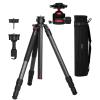 3Pod Everest T5 Carbon Fiber Tripod with H4 Ball Head and Arca-Type Quick Release  4-Section, Lightweight, Durable, Adjustable Height for Photography, Videography, and Travel view 1