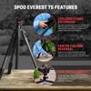3Pod Everest T5 Carbon Fiber Tripod with H4 Ball Head and Arca-Type Quick Release  4-Section, Lightweight, Durable, Adjustable Height for Photography, Videography, and Travel view 4
