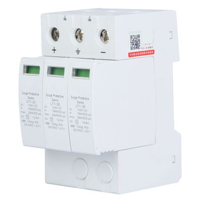 Arrester Device 3P DC Photovoltaic Lighting Protector Whole House Protector for Home and Commercial Lighting Anti Wear Device (3p20ka)