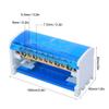 DIN Rail Terminal Block Power Distribution Box with Transparent Dust Cover 211 view 2