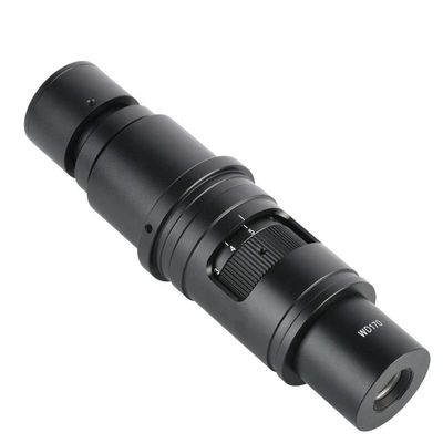 13X-91X Industrial Microscope Lens 0.4X Eyepiece 0.7X-5X Zoom Objective 25mm C-Mount Interface Electron Microscope Lens