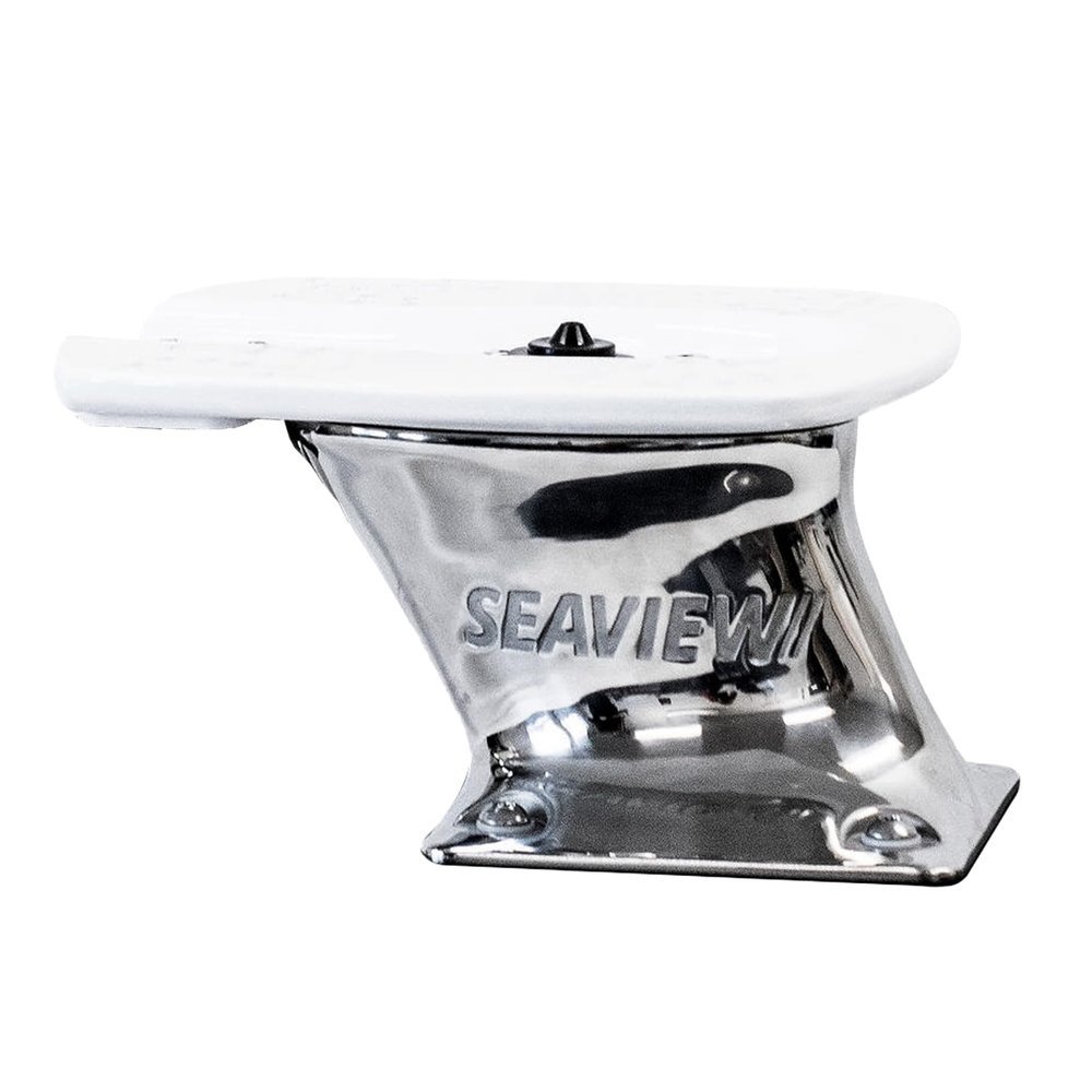 SEAVIEW AFT Raked 5" Stainless Steel Modular Mount | Designed for radars, Starlink, satdomes, Cameras & searchlights | Top Plate Required | PMA57LSS