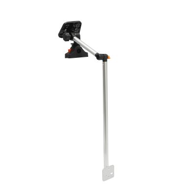 Fetcoi Universal Portable Transducer Bracket - Height Adjustable - 360 Rotatable, Transducer Mounting Arm Fishfinder Mount, Black