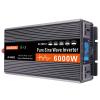 5000W6000W Pure sine Wave Inverter,DC 12V/24V/48V/60V to 220V AC,Pure sine Wave Inverter, Portable Plug Socket car Adapter for Road Trips,Camping,Charging.,6000W-60VTO220V view 1