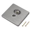 MECCANIXITY TV Aerial Socket Wall Plate Outlet Satellite Grey PC 88mm x 86mm for Coaxial Cable Lead view 1